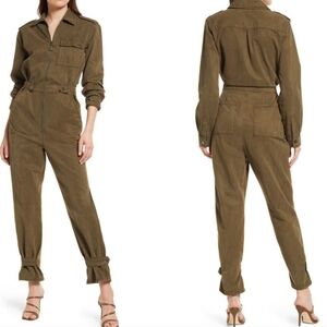 Good American Desert Flight Utility Jumpsuit Olive Green BNWT‎ Size 5 2X